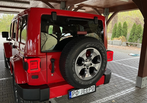 Jeep Wrangler cena 119000 przebieg: 72000, rok produkcji 2016 z Poznań małe 742